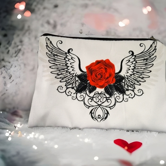 Red Rose Angel Cosmetics Bag - Picture 10 of 13